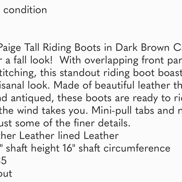 Free People x FRYE Paige Tall Riding Boot Black Burnished Full Grain 9.5 - Picture 4 of 4